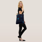 Tote Bag Bioluminescent Deep-Sea Glow Pattern Tote (Sur le modèle)