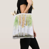 Tote Bag birch tree bag (De près)