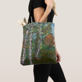 Tote Bag Birch Trees (par Kimon Loghi) (De près)