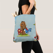 Tote Bag Bird Blue Bird