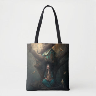 Tote Bag Birdhouse Dreams