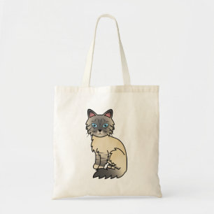 Tote Bag Birman / Ragdoll Chat Tigré Argenté