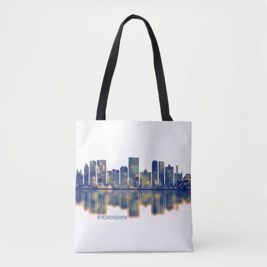 Tote Bag Birmingham Skyline (Devant)