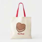 Tote Bag Biscuit Cœur (Devant)