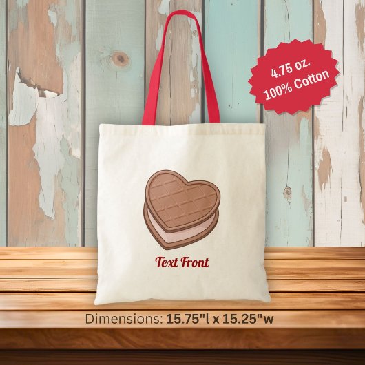 Tote Bag Biscuit Cœur