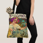 Tote Bag Biscuits Lefevre-Utile par Alphonse Mucha (1896) (De près)