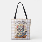 Tote Bag "Biscuits parfaits, en route" Kneading Cat (Dos)