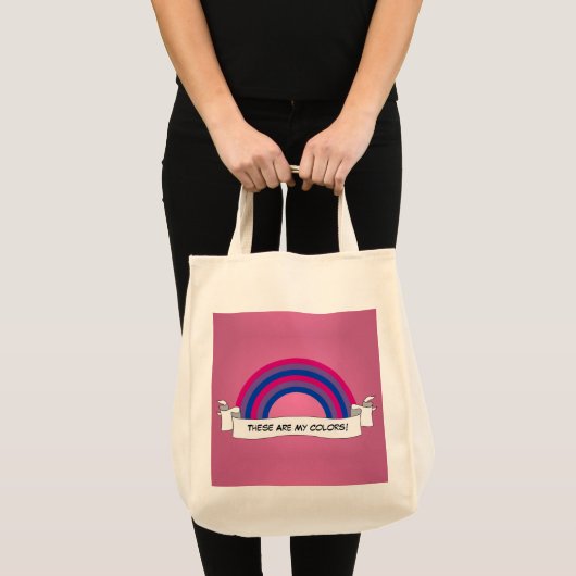 Tote Bag Bisexualité arc-en-ciel (Devant (produit))