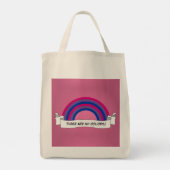 Tote Bag Bisexualité arc-en-ciel (Dos)