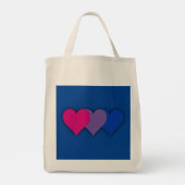 Tote Bag Bisexualité drapeau (Dos)