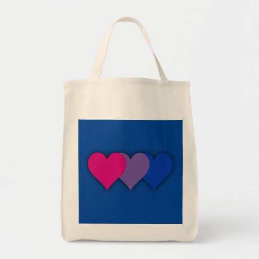 Tote Bag Bisexualité drapeau (Devant)