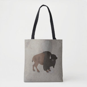 Tote Bag Bison Allover Fourre-tout