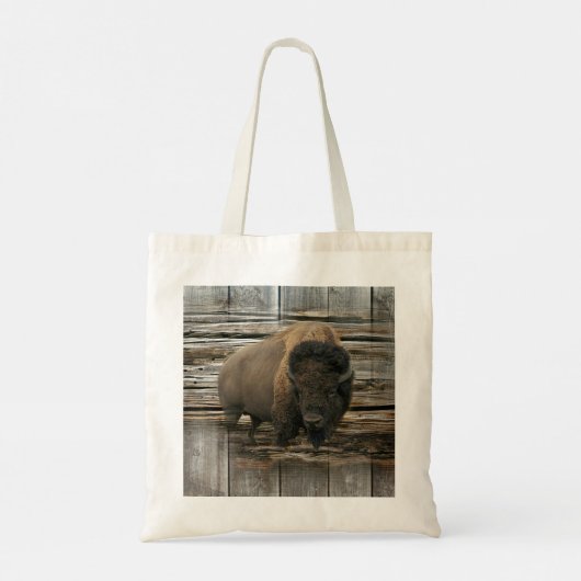 Tote Bag Bison de bois (Dos)