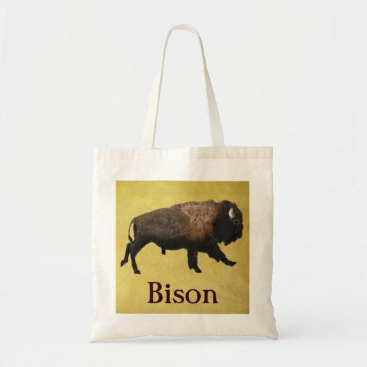 Tote Bag Bison galopant (Devant)