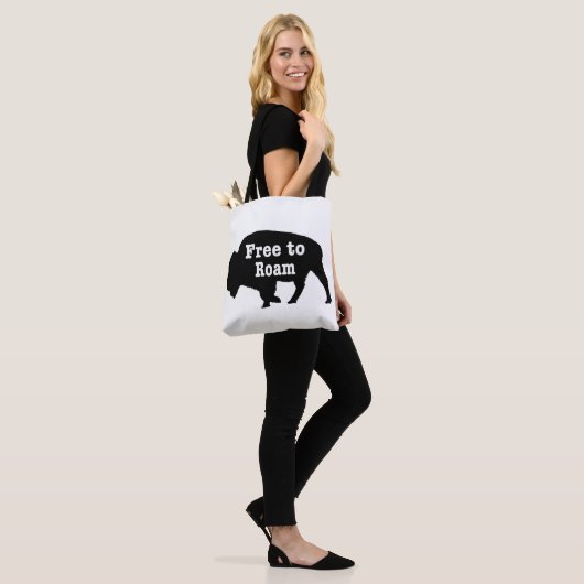 Tote Bag Bison libre de Roam (Sur le modèle)