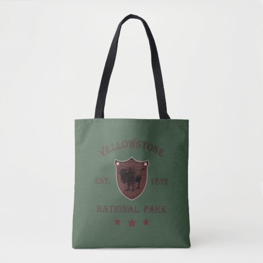 Tote Bag Bison Parc national de Yellowstone (Devant)