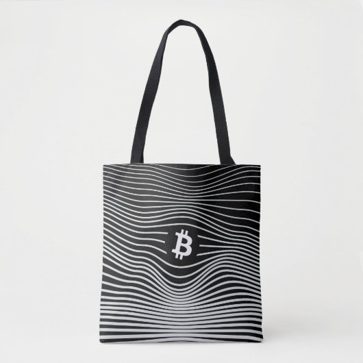 Tote Bag Bitcoin Force (Black) (Devant)