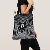 Tote Bag Bitcoin Force (Black) (De près)
