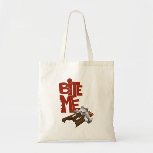 Tote Bag Bite Me - Bar au chocolat (Devant)