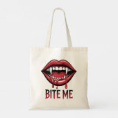 Tote Bag Bite Me Vampire Mouth (Dos)