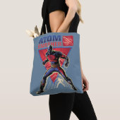 Tote Bag Black Adam | Atom Smasher Character Graphic (De près)