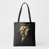 Tote Bag Black Adam Lightning Bolt Illustration du caractèr (Devant)