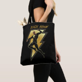 Tote Bag Black Adam Lightning Bolt Illustration du caractèr (De près)