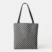Tote Bag Black and Beige Tote (Dos)
