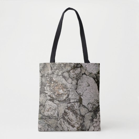 Tote Bag Black and gray stone fragment (Devant)
