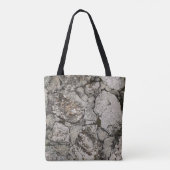 Tote Bag Black and gray stone fragment (Dos)