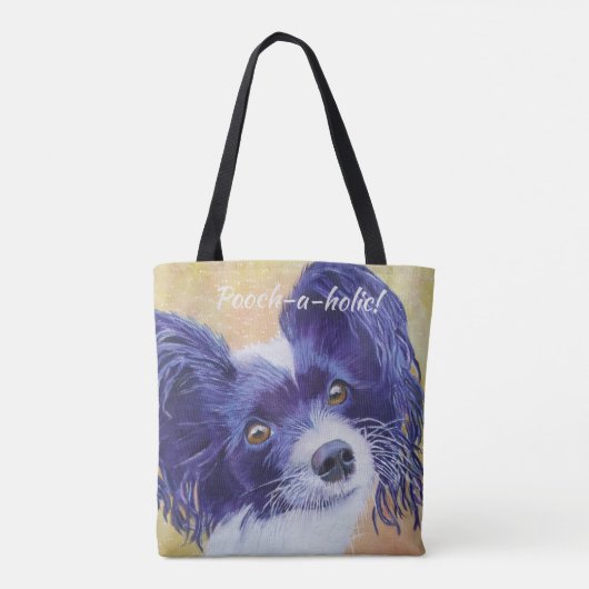 TOTE BAG BLACK AND WHITE PAPILLON (Dos)