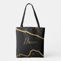 Black avec Gold Parties scintillant Danse Fourre-t