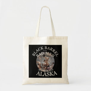 TOTE BAG BLACK BARREL & MAUVAIS HOMMES ANCHORAGE ALASKA AK