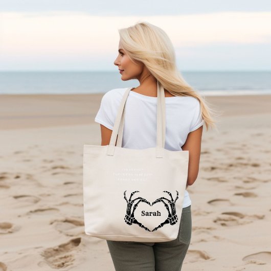 Tote Bag Black Bow Gothique Fourre-tout Bachelorette Brides