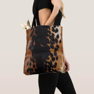 Tote Bag Black Brown Gold