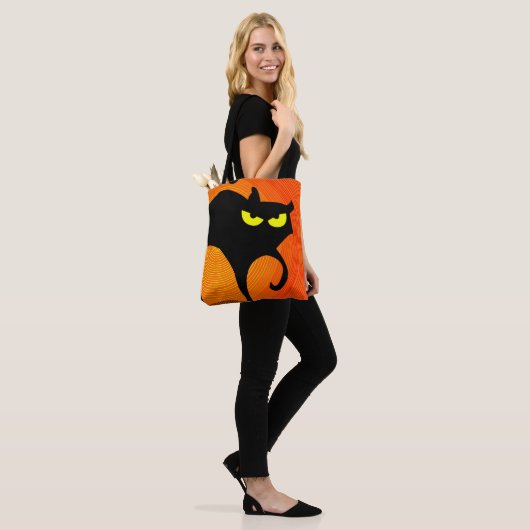 Tote Bag Black Cat (Sur le modèle)