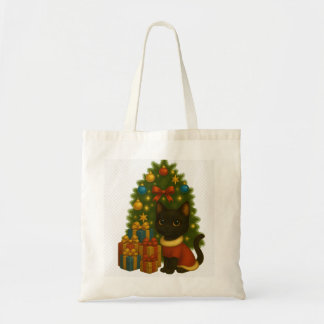 Tote Bag “Black Cat Emi and the Christmas Tree”