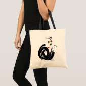 Tote Bag Black Cat Love (Devant (produit))