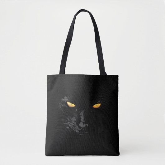 Tote Bag Black Cat Magic élégant personnalisable (Devant)