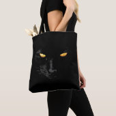 Tote Bag Black Cat Magic élégant personnalisable (De près)