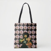 Tote Bag BLACK CORSAIR Pirates métal crâne (Devant)