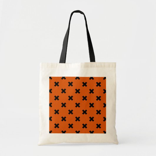 Tote Bag Black cross stitches (Devant)