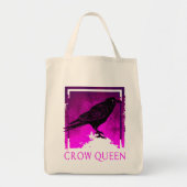 Tote Bag Black Crow Reine Oiseau d'observation Idée cadeau (Devant)