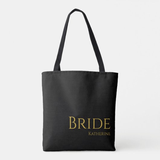 Tote Bag Black et Gold Bride- (Dos)