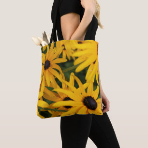 Tote Bag Black Eyed Susan Bright Jaune
