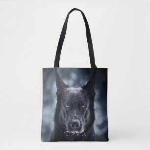 Tote Bag Black German Shepherd