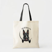 Tote Bag Black German Shepherd IAAM (Devant)