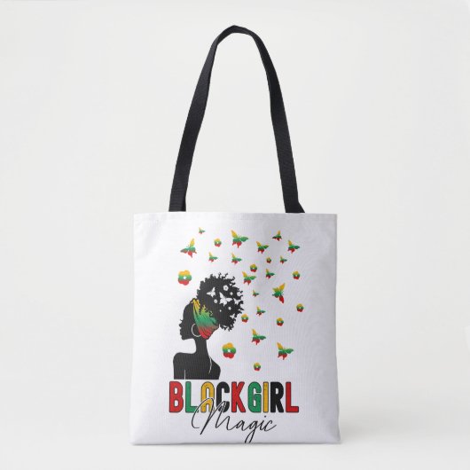 Tote Bag Black Girl Magic Afro Femme (Devant)