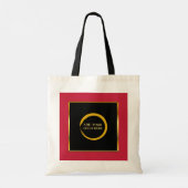 Tote Bag black gold red logo professional promotional (Dos)