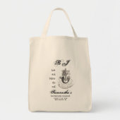 Tote Bag Black Gothic Mermaid Dernière voile Bachelorette P (Devant)